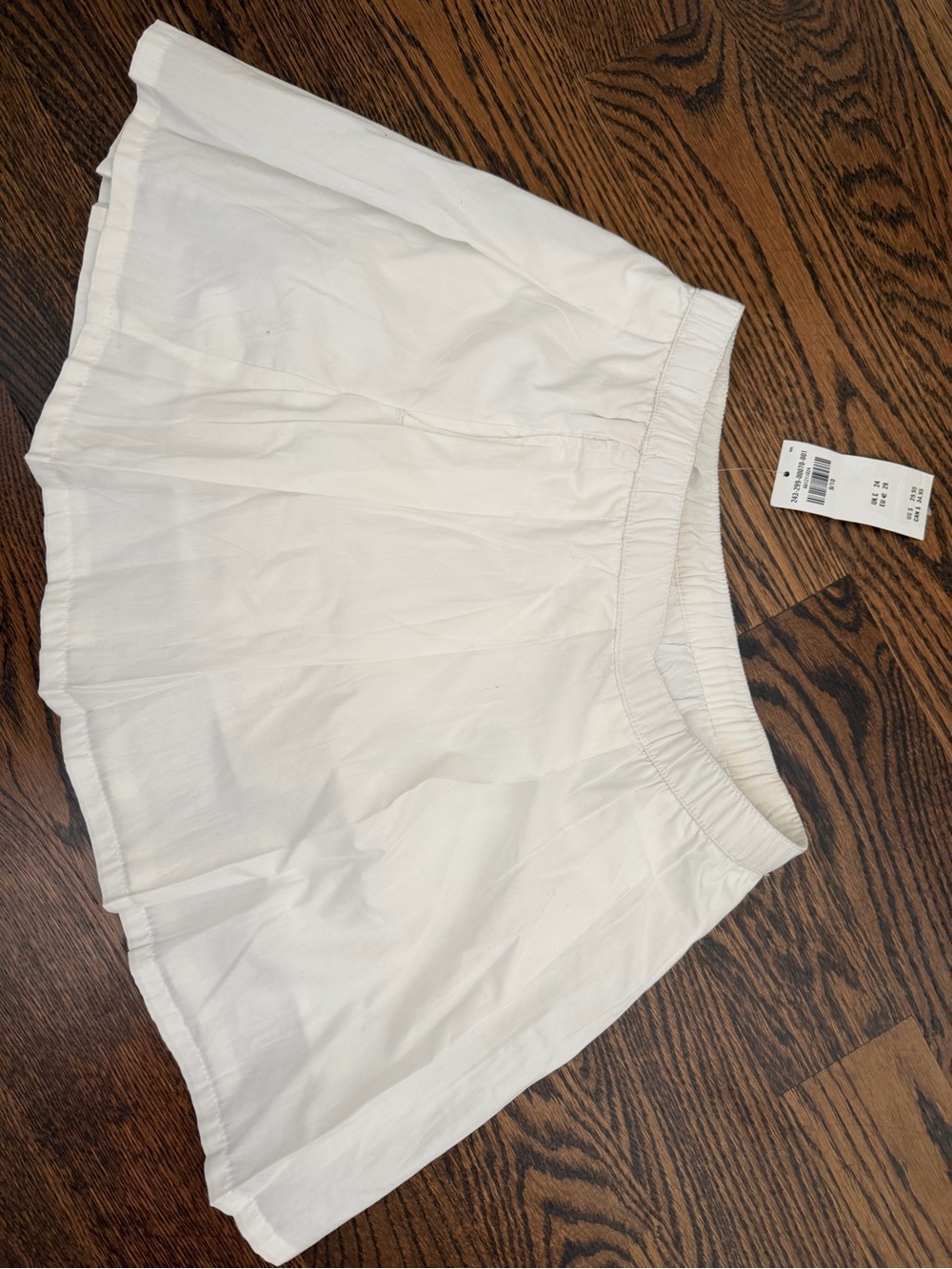 abercrombie kids White Pleated Skirt with Elastic Waist